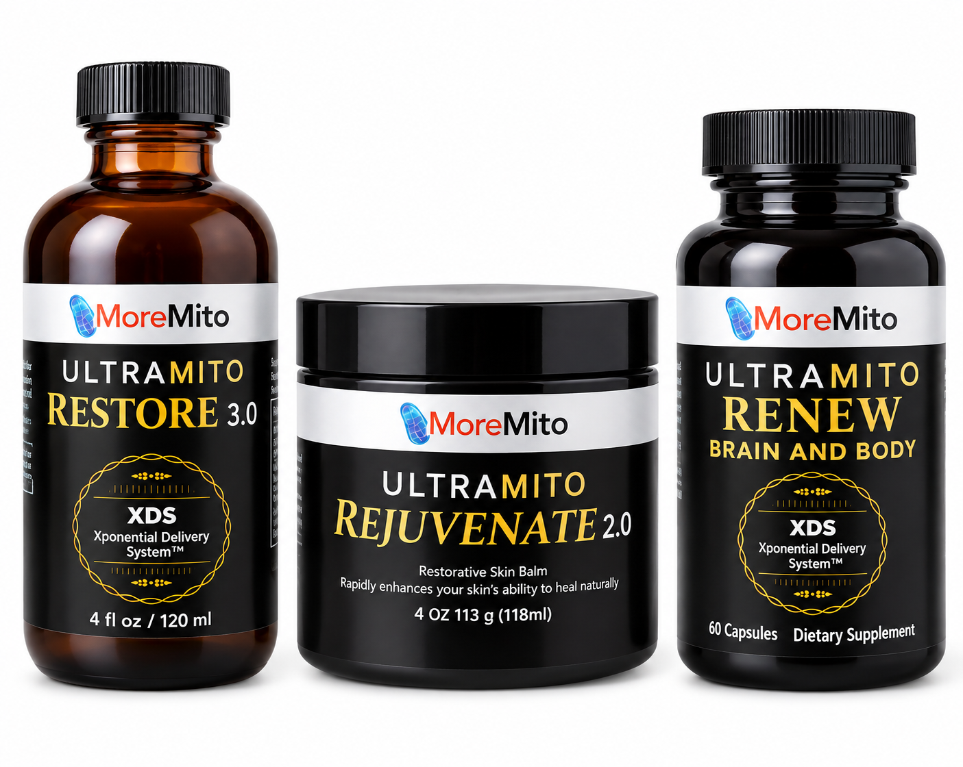 The Complete UltraMito System — Restore, Rejuvenate, and Renew together